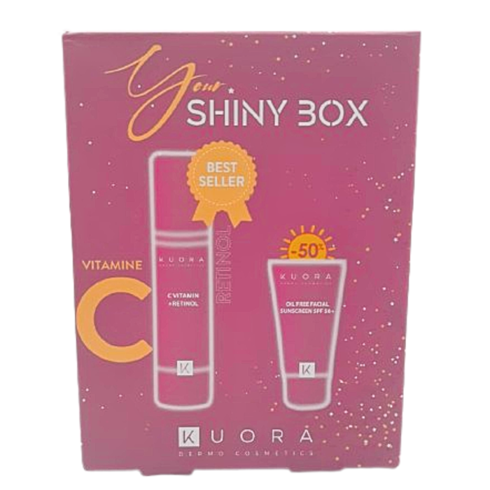 KUORA  duo pack "vitamin C retinol+ oil free facial  spf50+" – Image 1