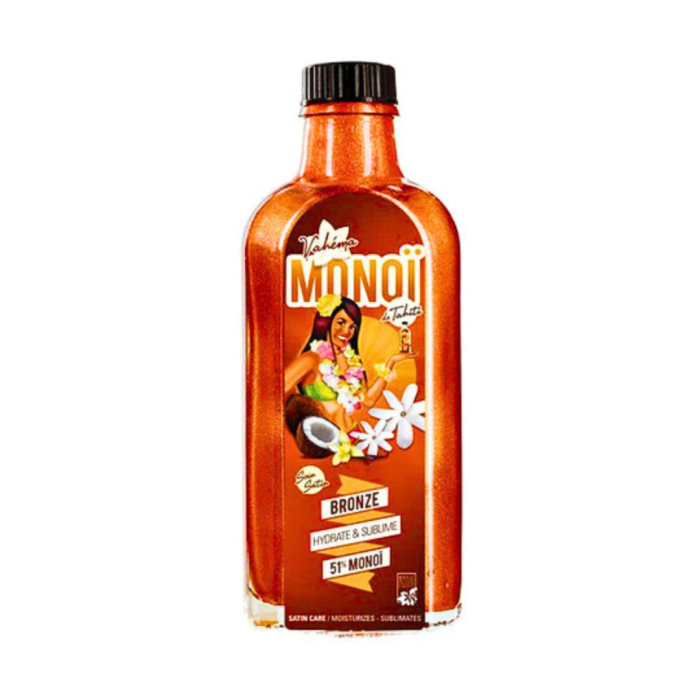 Vahéma Monoi Soin satin Bronze - 51% Monoï - 100ml – Image 1