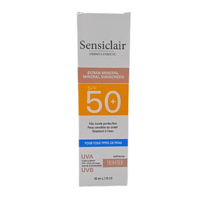 Sensiclair Ecran mineral teinte spf50+ 50ml – Image 1