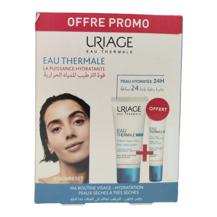 Uriage Eau Thermale Crème Riche 40ml + Contour des Yeux 15ml OFFERT – Image 1