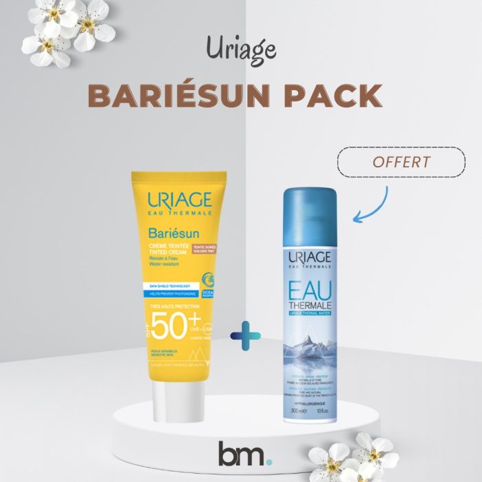 Uriage Bariesun Ecran Teinte doree + Eau thermale 50ml OFFERT – Image 1