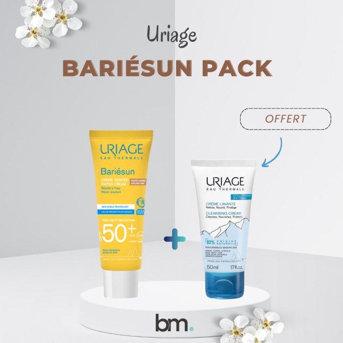 Uriage Bariesun Ecran Teinte Claire + Creme Lavante 50ml OFFERT – Image 1