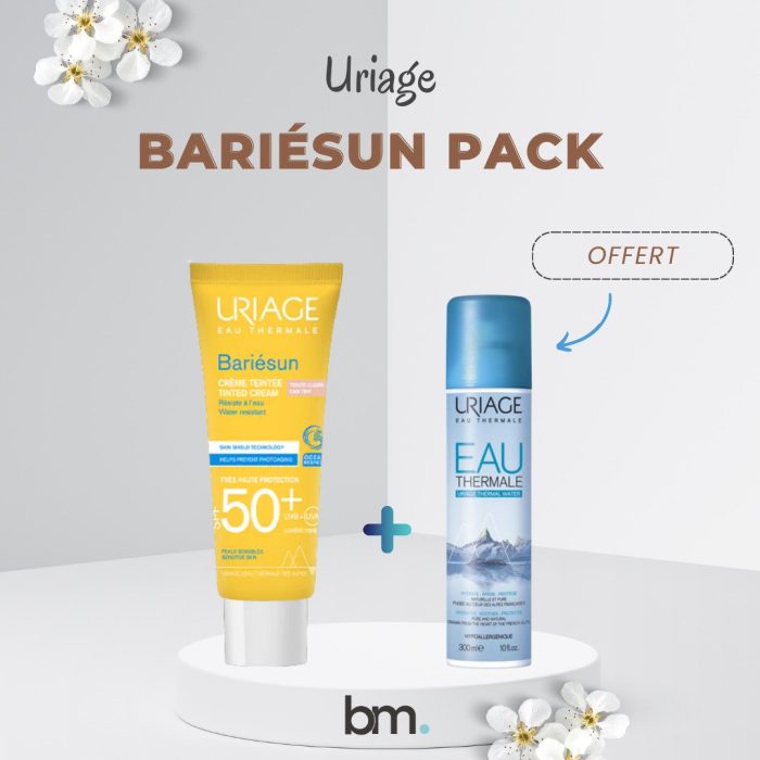 Uriage Bariesun Ecran Teinte Claire + Eau thermale 50ml OFFERT – Image 1