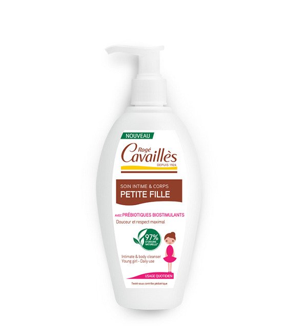 250ML-PETITE-FILLE ROGE CAVAILLES SOIN NATUREL TOILETTE INTIME PETITE FILLE 250ml – Image 1