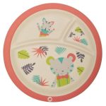 Bebe Confort - Assiette en Bambou avec compartiments - Jungle Vibes (18M +)