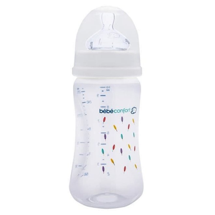 Bebe Confort - Biberon Maternity en verre 270 ml - Indians Blanc (0-12M +) – Image 1
