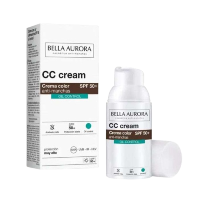 Bella Aurora CC creme Anti-Taches oil Control spf50+ 30ml – Image 1