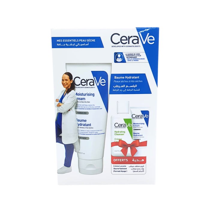 CeraVe Pack Mes Essentiels Peau Sèche Baume 177ml + Des Miniatures – Image 1