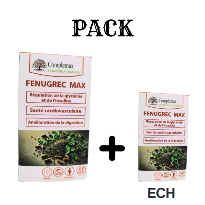 Complemax Fenugrec Max 60Gelules+Fenugrec Max Echantillon  Pack – Image 1