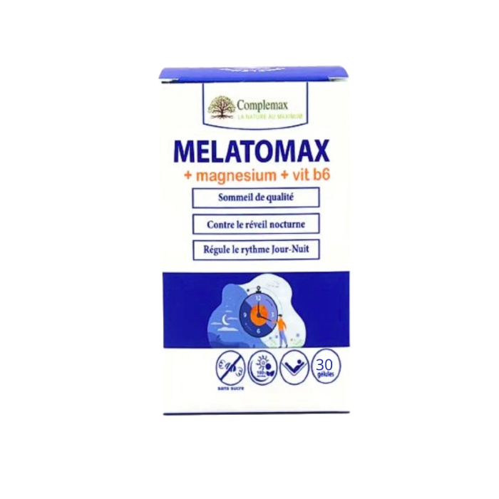 Complemax Melatomax+Magnesium+B6 30 Gelules – Image 1