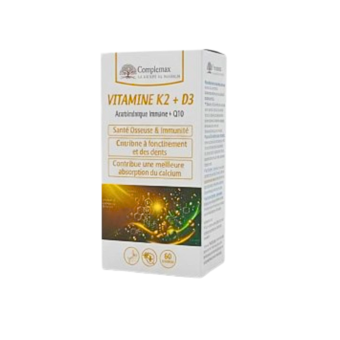 Complemax Vitamine K2+D3 60 Gelules – Image 1
