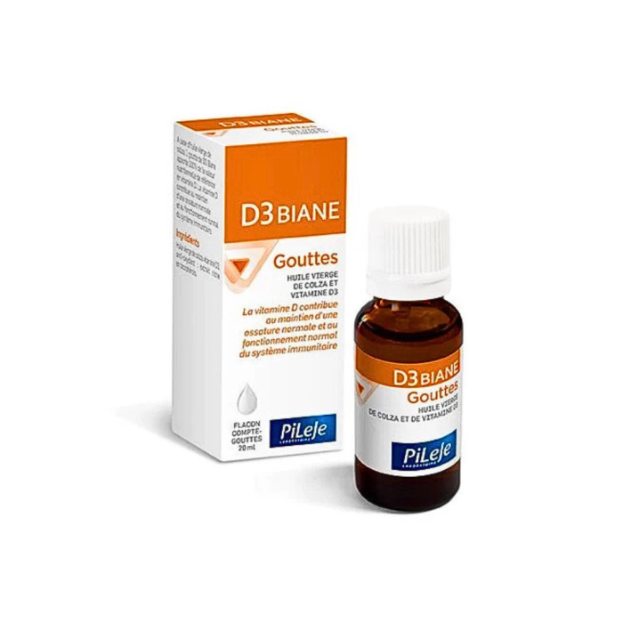 D3 Biane Gouttes Huile De Vierge De Colza Et Vitamine D3 20ml – Image 1