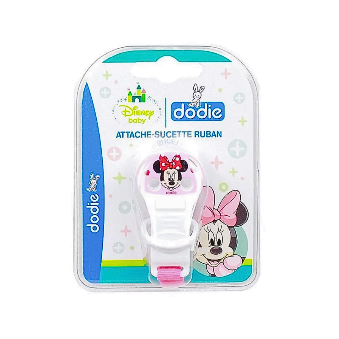Dodie-Attache-sucette-Ruban-Disney-Baby-Minnie Dodie - Attache-sucette Ruban Disney Baby Minnie – Image 1