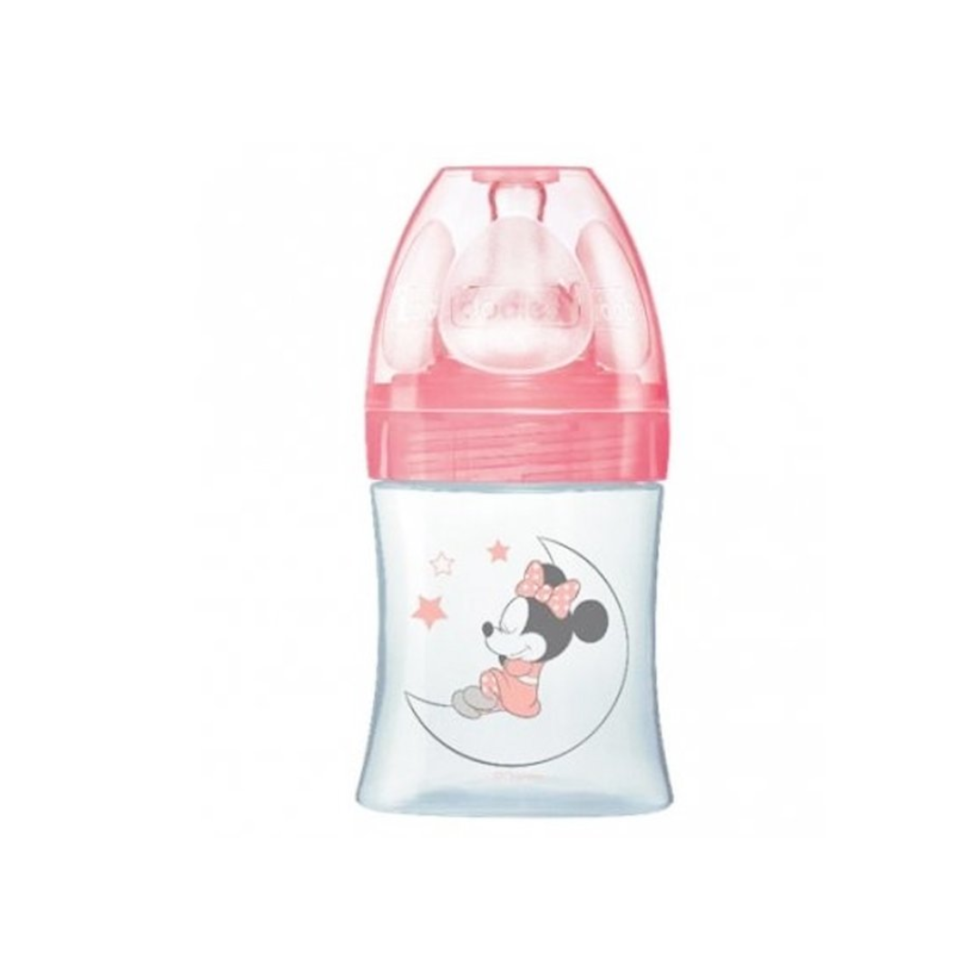 Dodie-Biberon-Disney-Baby-Minnie-Sensation-Anti-colique-tetine-plate-0-6-M-150-ml Dodie - Biberon Disney Baby Minnie Sensation+ Anti-colique tétine plate (0-6 M) - 150 ml – Image 1