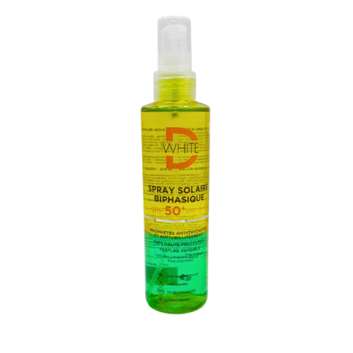 Dwhite Spray Solaire Biphasique spf50+ 200ml – Image 1