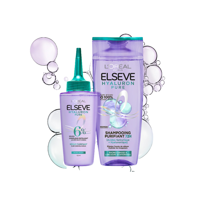 Elseve Hyaluron Pure Serum 100ml + Shampooing 200ml Pack – Image 1