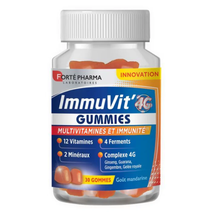 Forte Pharma Immuvit' 4G Gout Mandarine 30gommes – Image 1