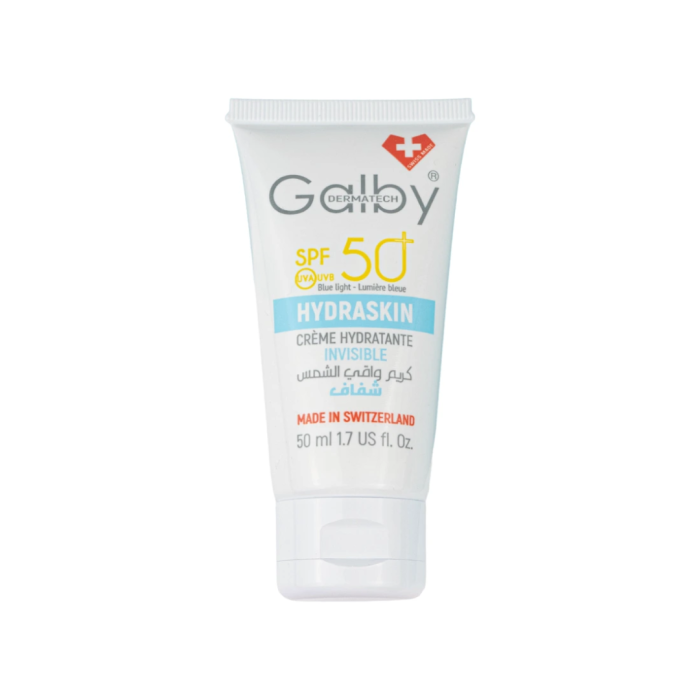 Galby Dermatech HYDRASKIN Crème Solaire Invisible SPF50+ 50ml – Image 1