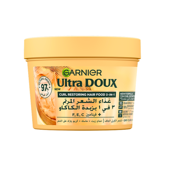 Garnier Ultra Doux Hair Food Cocoa 390ml – Image 1