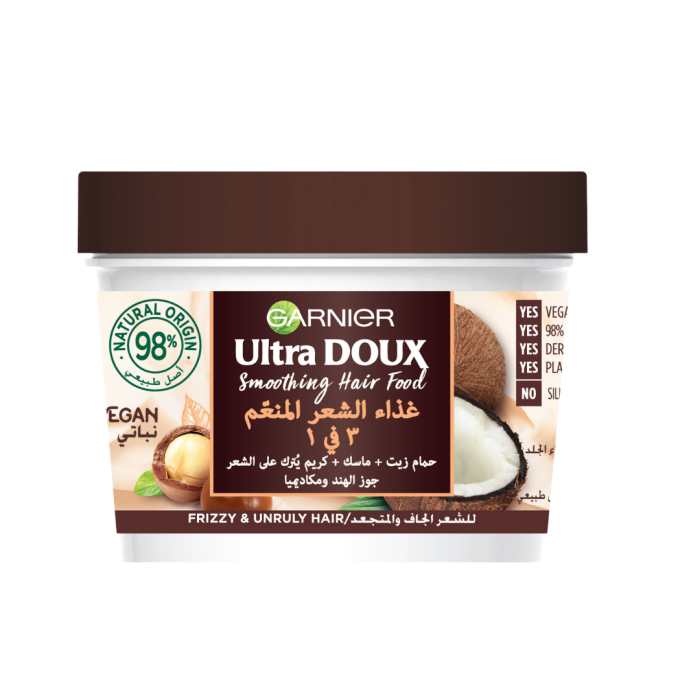 Garnier Ultra Doux Hair Food Macadamia 390ml – Image 1