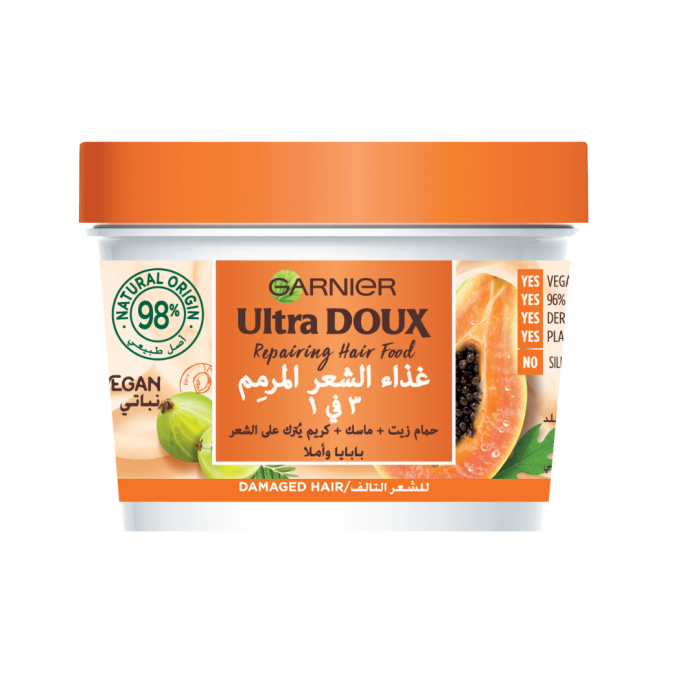 Garnier Ultra Doux Hair Food Papaye 390ml – Image 1