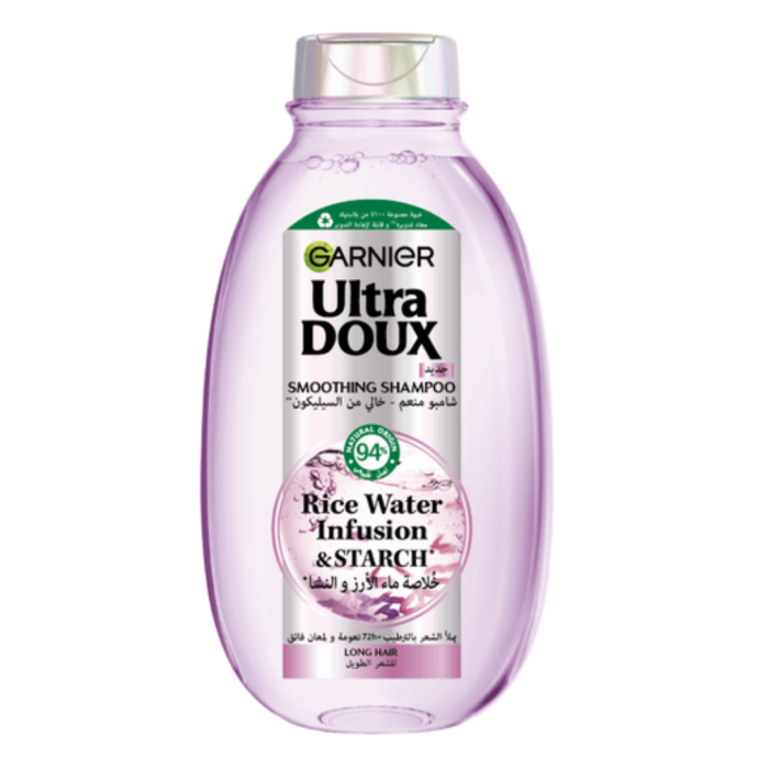 Garnier Ultra Doux Shampoing Rice Water 400ml – Image 1