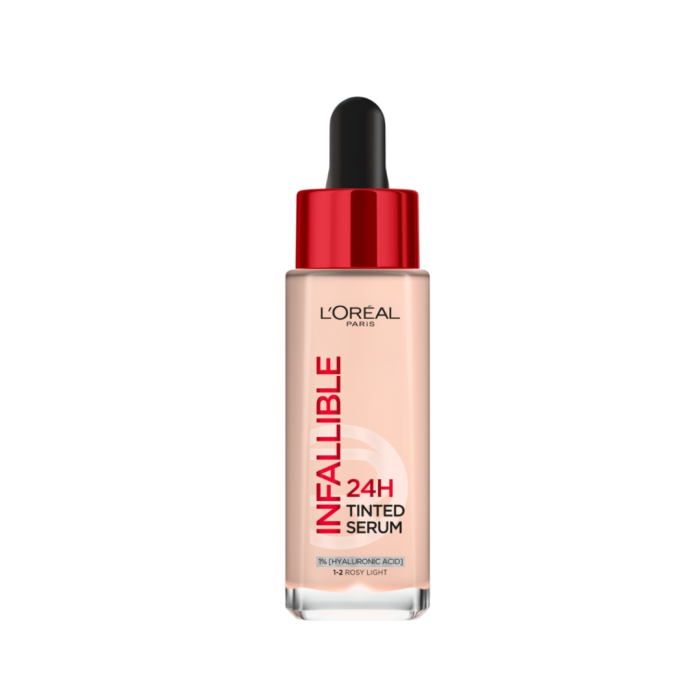 L'Oreal Infallible 24H Tinted Serum 30ml 1-2 Rosy light – Image 1