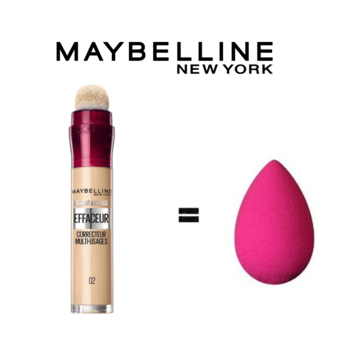 Maybelline Eraser Eye N°02 Nude + Blander Pack – Image 1