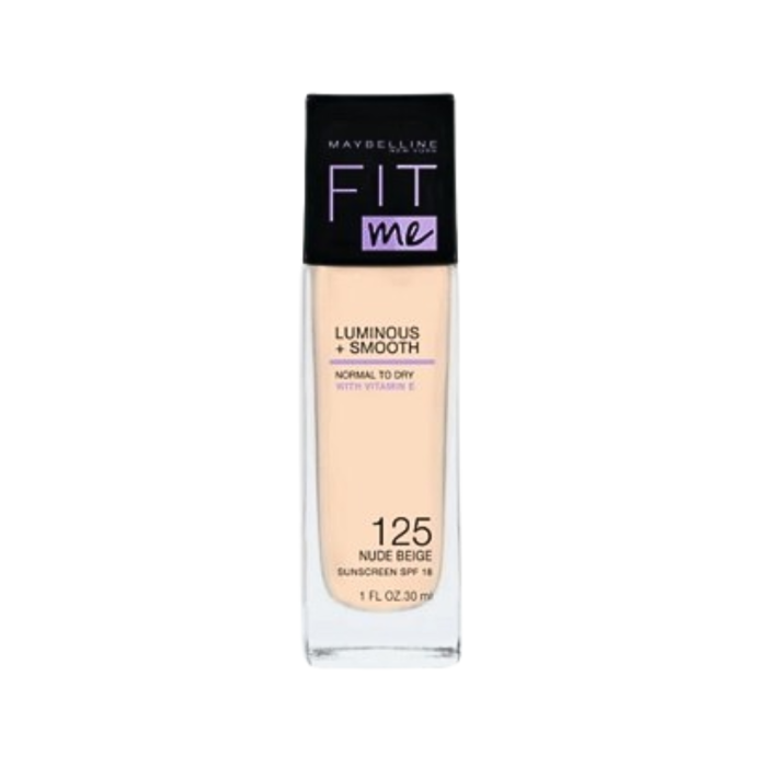 Maybelline Fit Me Fond De Teint Luminous +Smooth spf18 Nu 125 30ml – Image 1