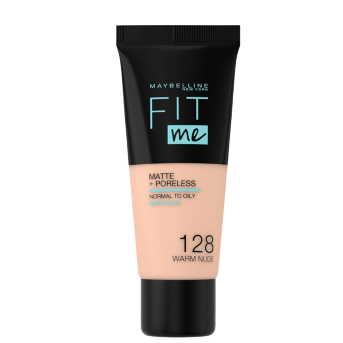 Maybelline Fit Me Fond De Teint Matte+ Poreless spf22 Nu 128 30ml – Image 1