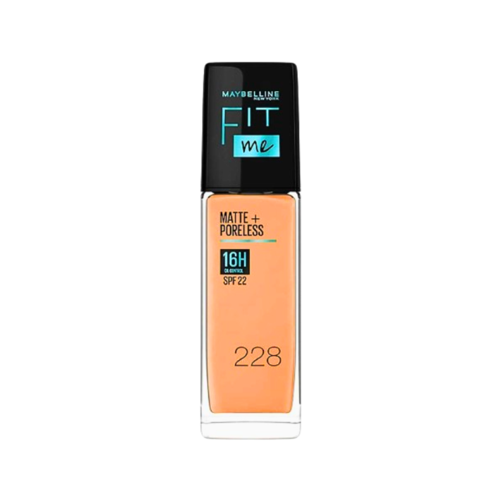 Maybelline Fit Me Fond De Teint Matte+ Poreless spf22 Nu 228 30ml – Image 1
