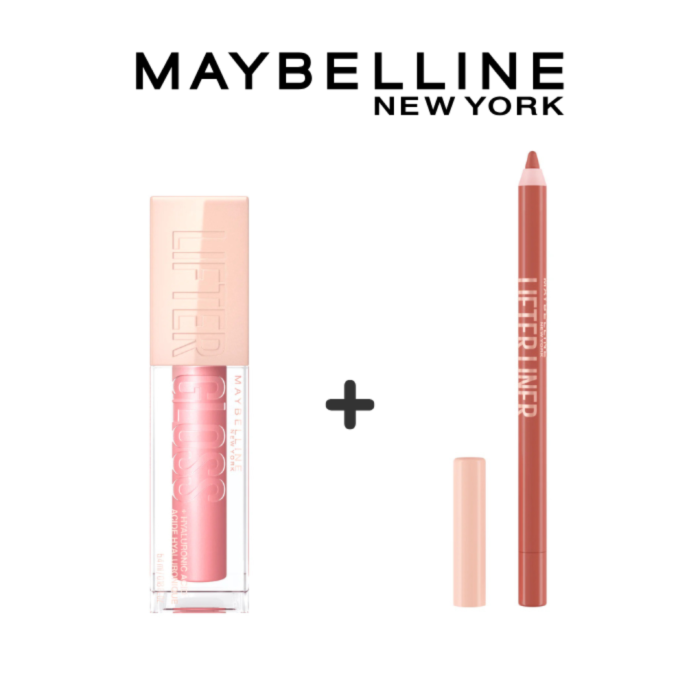Maybelline Lifter Gloss 004 Silk 5.4ml + Lift Liner 004 Out Of Line Pack – Image 1