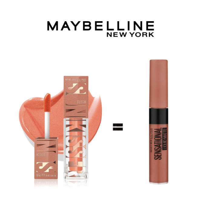 Maybelline Sunkisser 02 Uptown Glow 4.7ml + Sensational Liquid N08 Pack – Image 1