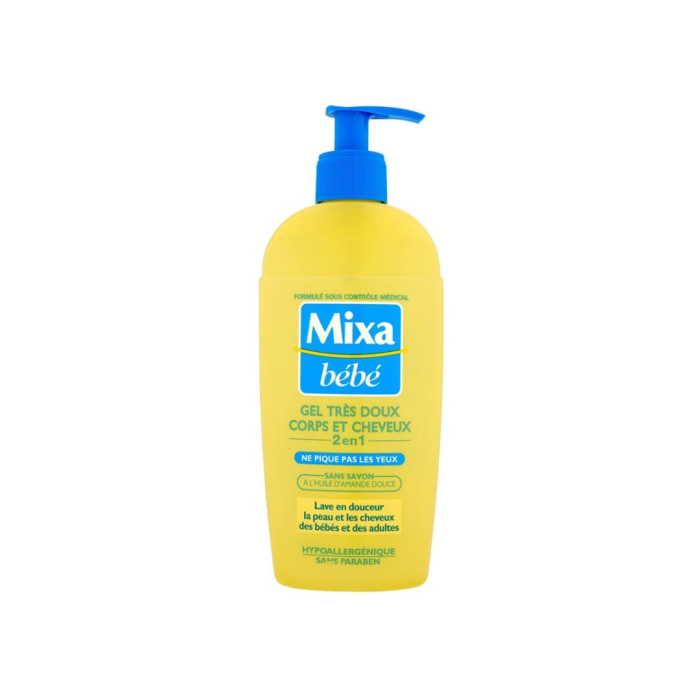 Mixa Bebe Gel Corps & Cheveux Tres doux 2en1 250ml – Image 1