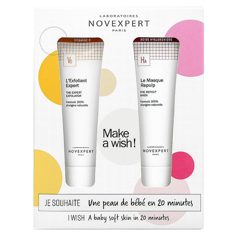 NOVEXPERT-COFFRET-VISAGE-PEAU-BEBE-1 NOVEXPERT Duo Pack L'exfoliant expert = Le masque Repulp -50% – Image 1