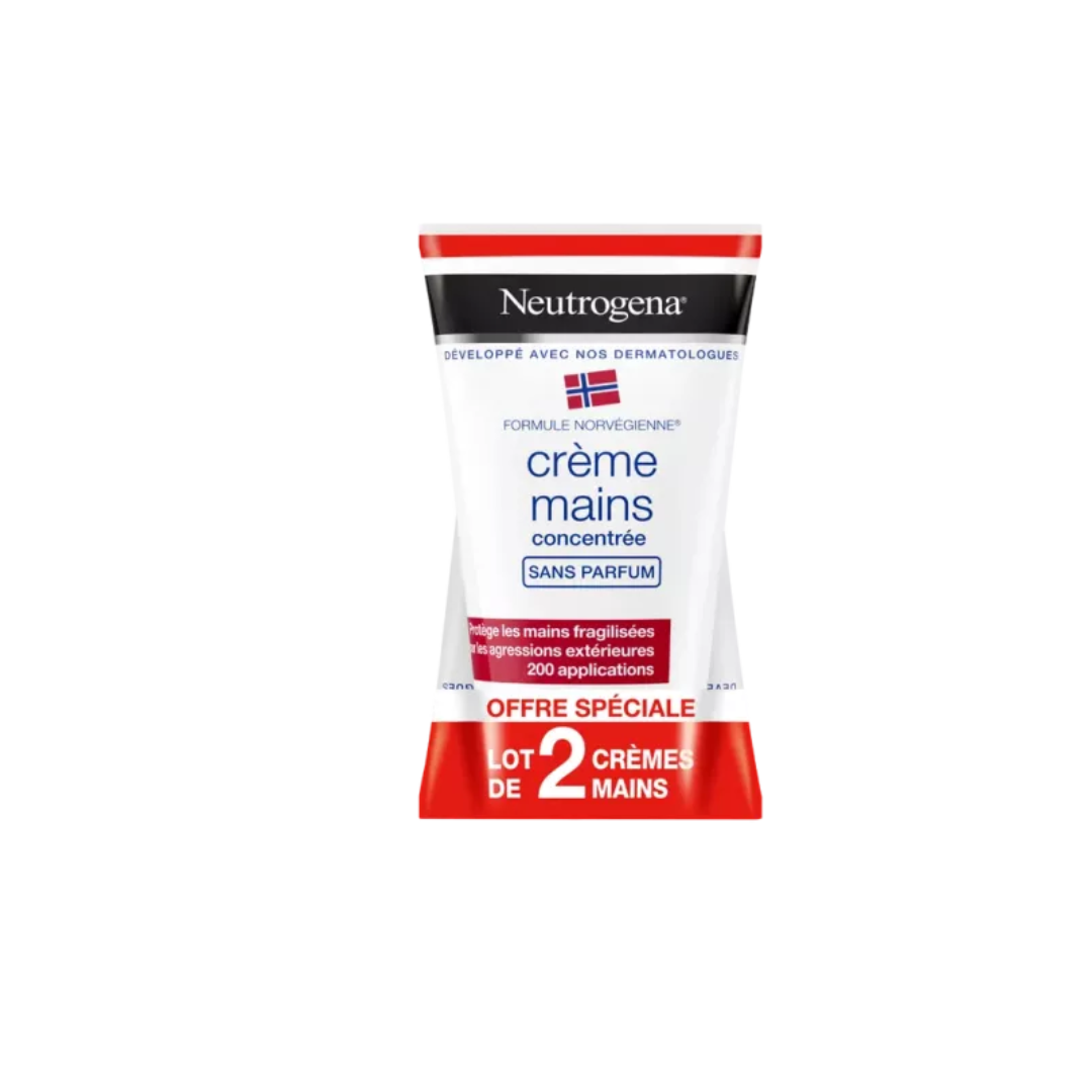 Neutrogena-Formule-Norvegienne-Creme-Mains-Apaisante-sans-parfum-LOT-DE-2 Neutrogena Formule Norvégienne Crème Mains Apaisante sans parfum LOT DE 2 – Image 1