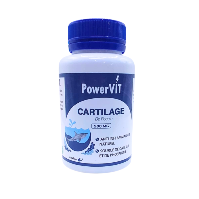 PowerVit Crtilage de Requin 900mg 60 Gelules – Image 1