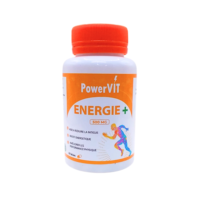 PowerVit Energie+ 500mg 60gelules – Image 1