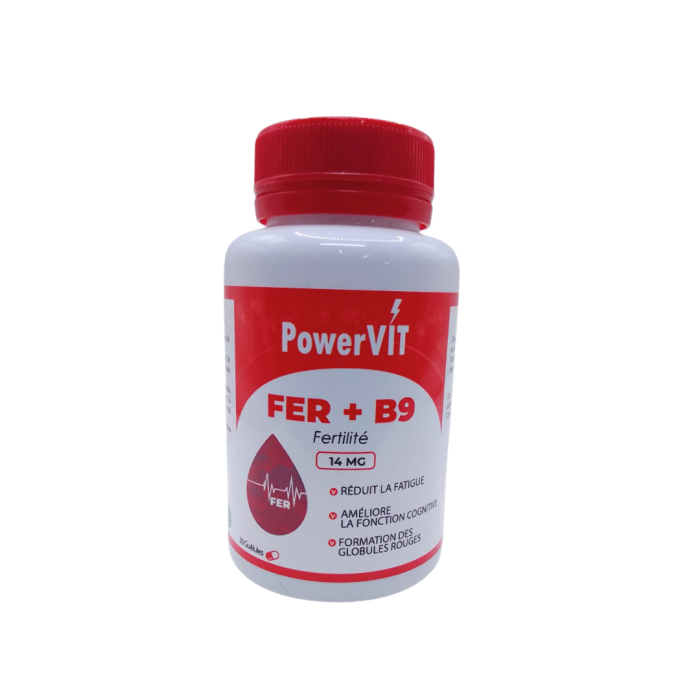 PowerVIT Fer + B9 14mg 30 Gelules – Image 1