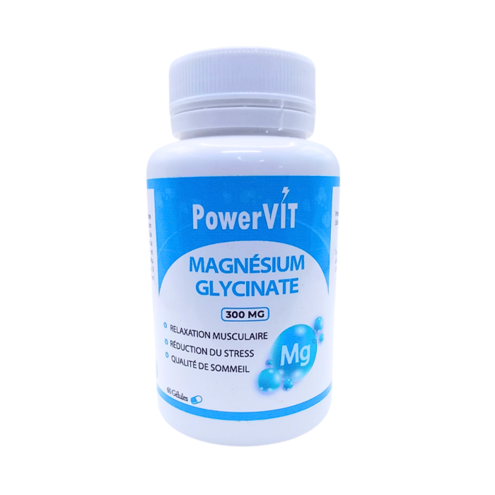 PowerVit Magnesium Glycinate 300mg 60 Gelules – Image 1