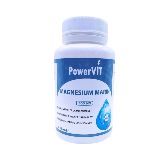 PowerVit Magnesium Marin 500mg 60 Gelules – Image 1