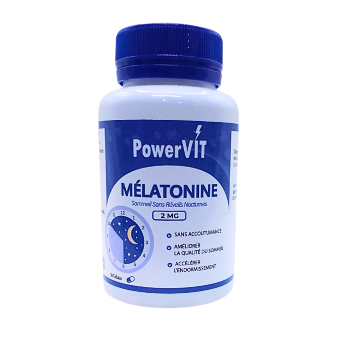 PowerVit Melatonine 2mg 30 Gelules – Image 1