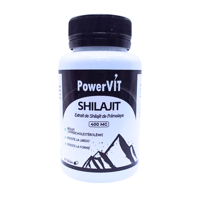 PowerVit Shilajit 400mg 30 Gelules – Image 1