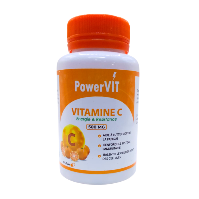 PowerVIT Vitamine C 500mg 60 Gelules – Image 1