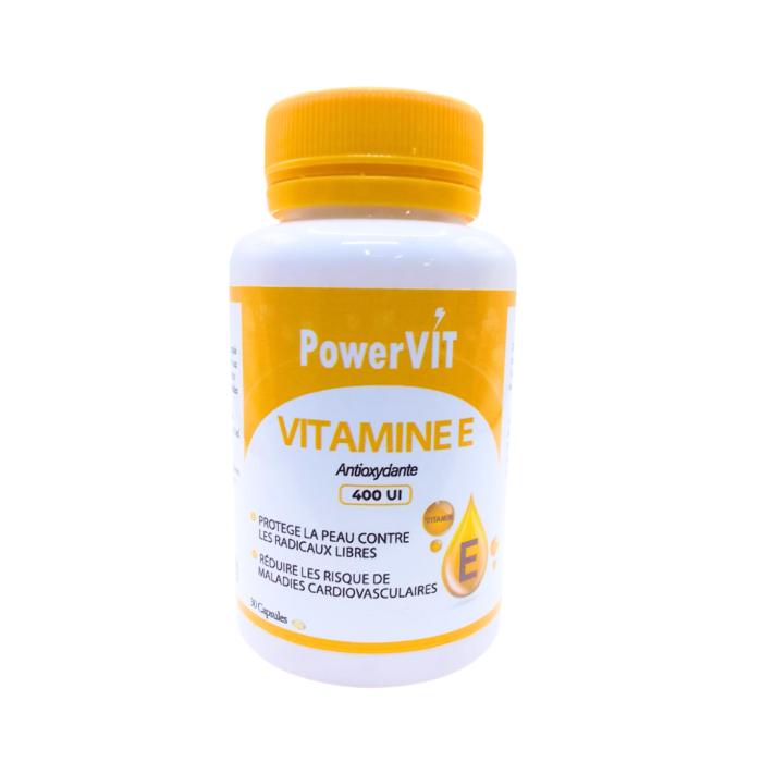 PowerVit Vitamine E 400UI 30 Capsules – Image 1