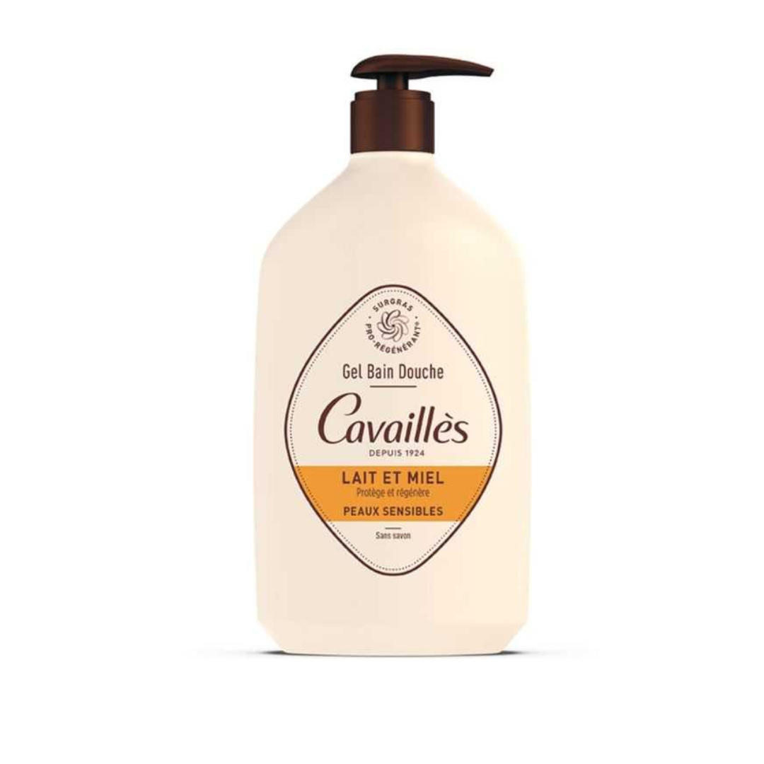 Roge-Cavailles-Gel-Surgras-Bain-et-Douche-Lait-et-Miel-1L Rogé Cavaillés Gel bain douche – Lait et miel 1L – Image 1