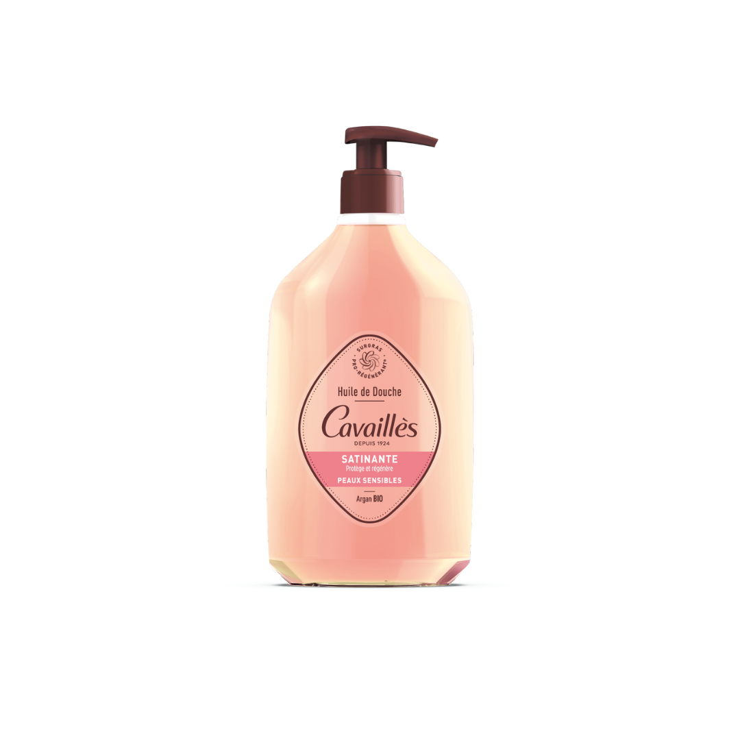 Roge-Cavailles-Huile-de-Douche-Satinante-Argan-Rose-750ml Rogé Cavaillès Huile de Douche Satinante Argan & Rose 750ml – Image 1