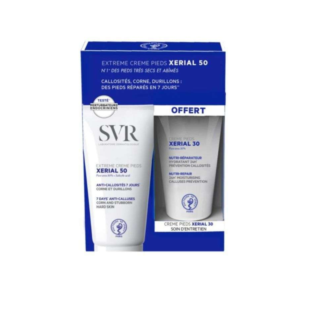 SVR-XERIAL-50-Extreme-Creme-Pieds-50-ML-XERIAL-30-CREME-PIEDS SVR XERIAL 50 Extrême Crème Pieds 50 ML + XERIAL 30 CREME PIEDS – Image 1