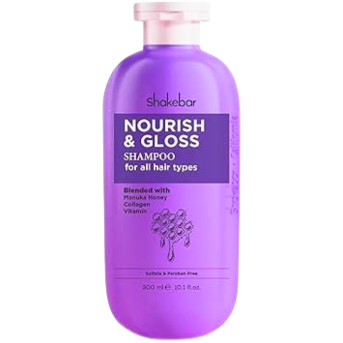 Shakebar Nourish & Gloss Hair Shampoo 300ml – Image 1