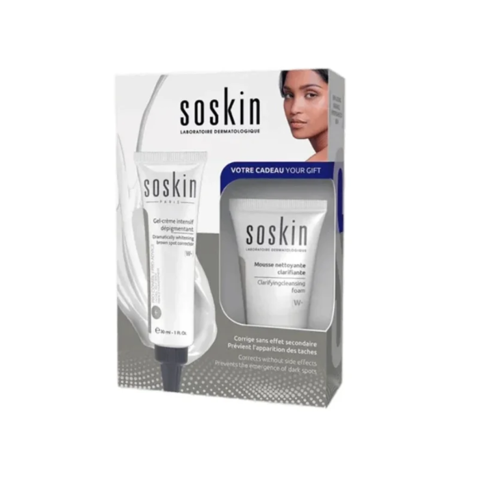 Soskin Gel-Creme Intensif Depigmentant 30ml+Mousse NetT 30ml Pack – Image 1